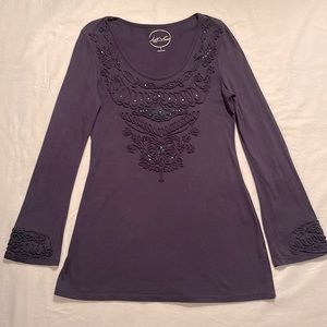 INC Navy Blue Blouse, Size S